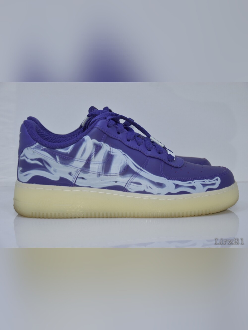 Nike Air Force 1 "Purple Skeleton" 8W/6.5M